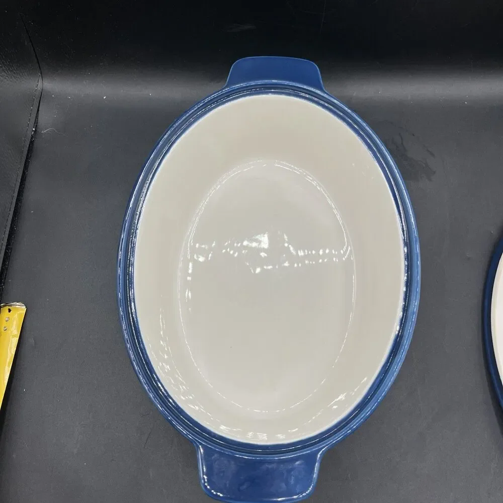 Ceramic Casserole Dish With Lid, Dishes for Oven, Baking Blue